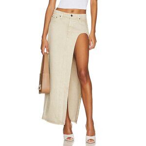 GRLFRND Blanca Maxi Skirt With High Slit in Montana